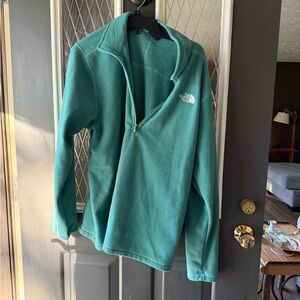 The North Face Men's Zip-Up Sweater in Teal